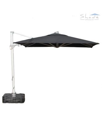 square Cantilever Parasol With LED Lights - normal position