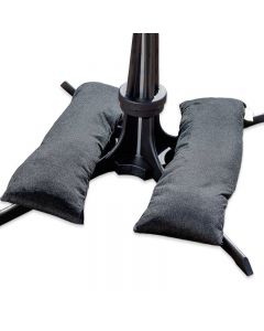 portable parasol base with 2 weight bags