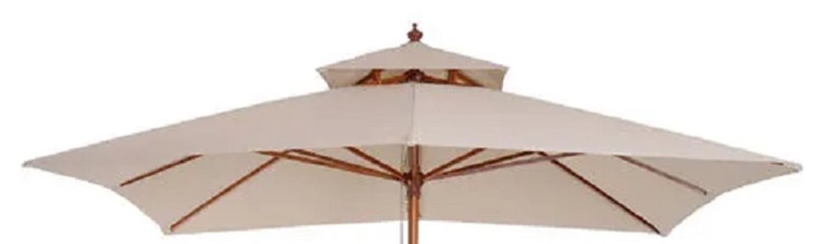 Parasol avec toit ventilé