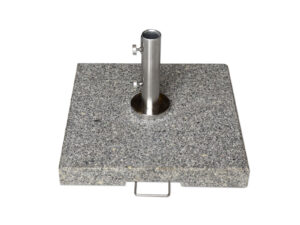 Base pour parasol en granit gris de 70 kg avec tube premium