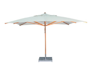 Bambrella Levante Parasol télescopique 4m carré en bambou