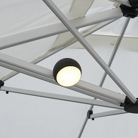 lumières suspendues pour parasol