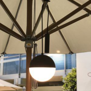 lumières suspendues pour parasol