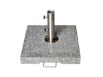 Base pour parasol en granit gris de 70 kg avec tube standard