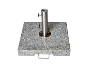 Base pour parasol en granit gris de 70 kg avec tube standard