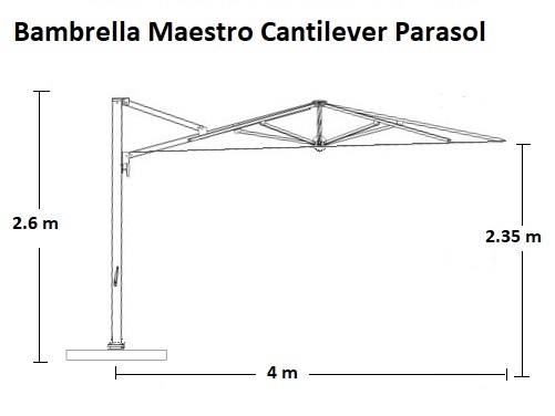 détails techniques Bambrella Maestro